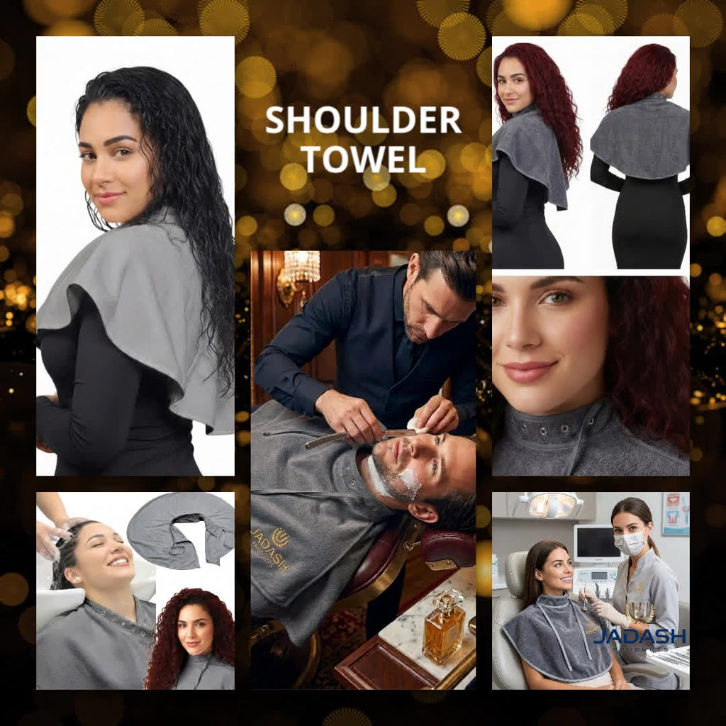 Microfiber Shoulder Towel for Hair Stylists – Bleach Proof Salon Cape Towel